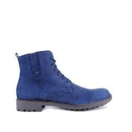Buty zimowe z traperem,  niebieskie