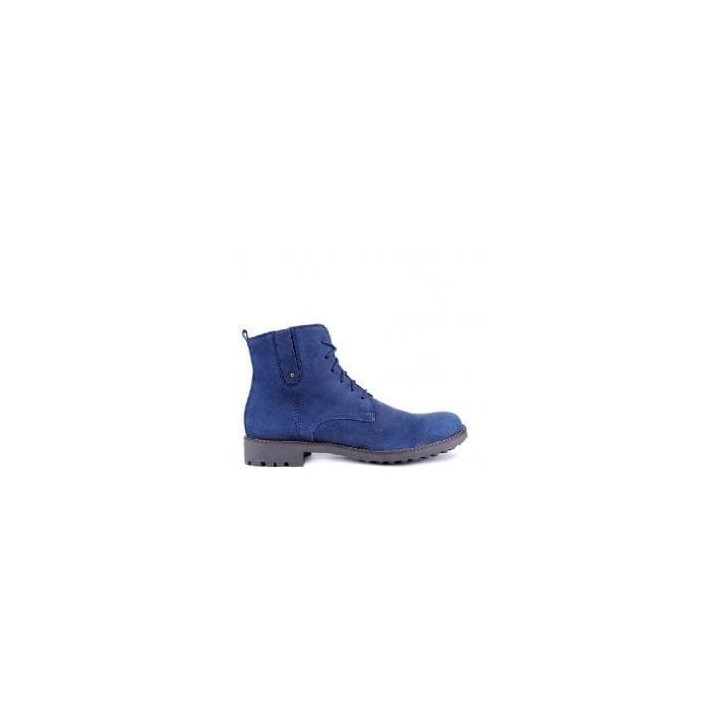 Buty zimowe z traperem,  niebieskie