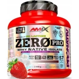 AMIX ZERO PRO NATIVE 2kg Truskawka 90% Izolat