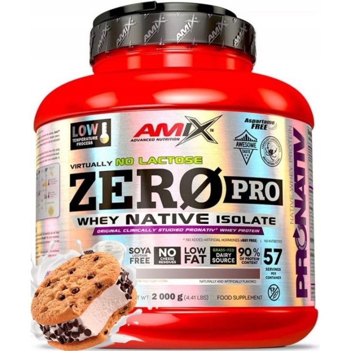 AMIX ZERO PRO NATIVE 2kg Ciastko 90% Izolat