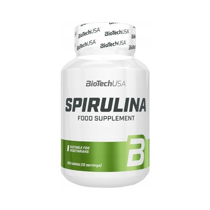 BIOTECH SPIRULINA 100 TABL. ALGI MORSKIE WITAMINY