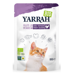 (DLA KOTA DOROSŁEGO) FILECIKI Z INDYKIEM W SOSIE BIO 85 g - YARRAH  FILECIKI Z INDYKIEM W SOSIE BIO 85 g