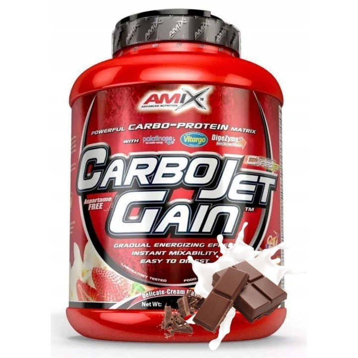 Amix CarboJet Gain 1000g Czekolada Gainer Masówka