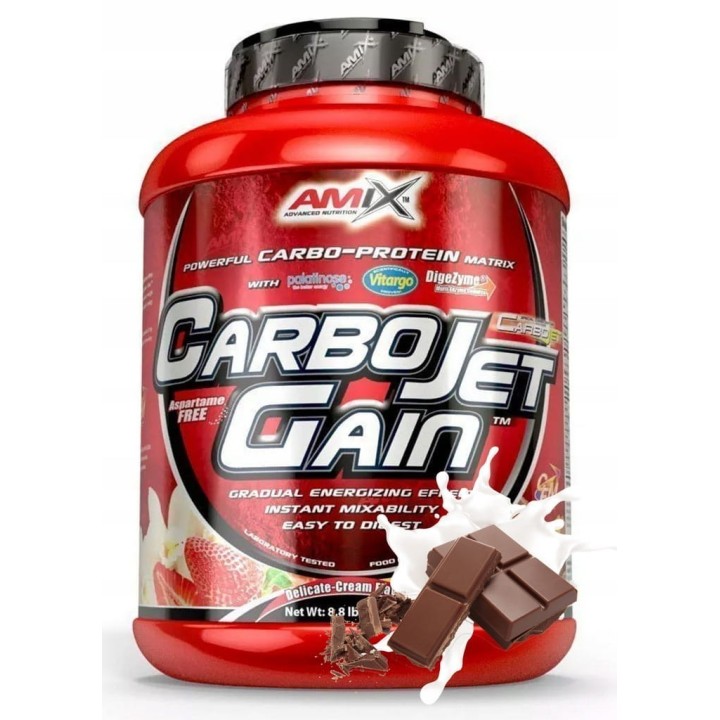 Amix CarboJet Gain 4000g Czekolada Gainer Masówka