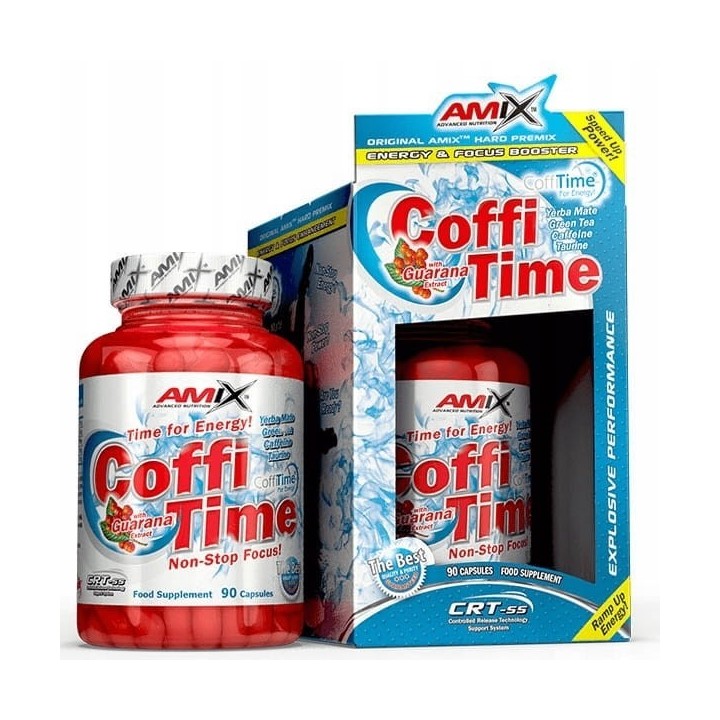 Amix Coffi Time 90 caps. Energia Kofeina Guarana