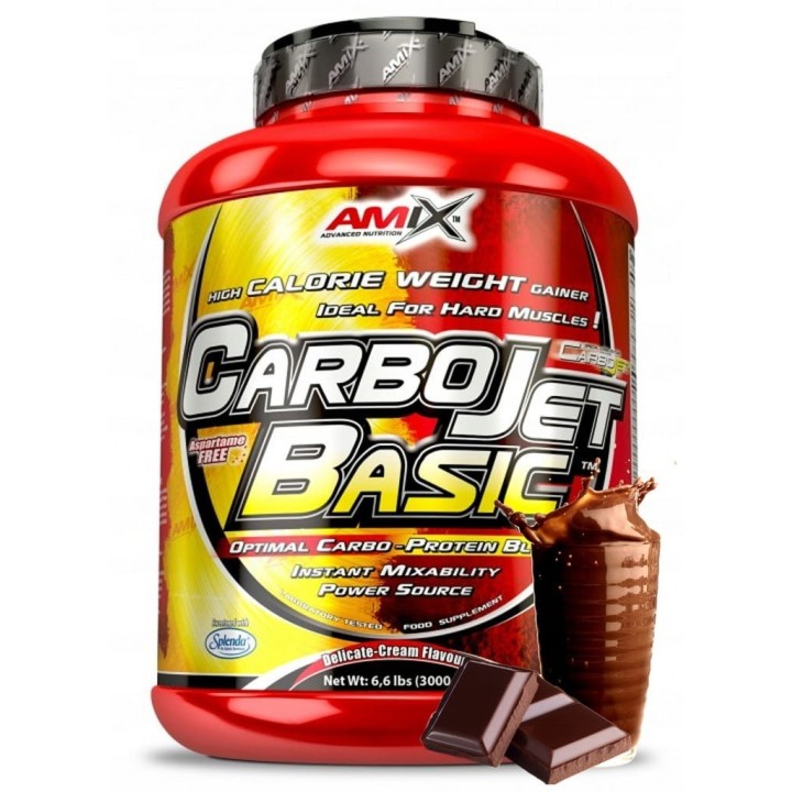 Amix CarboJet Basic 3000g Czekolada Gainer Masówka