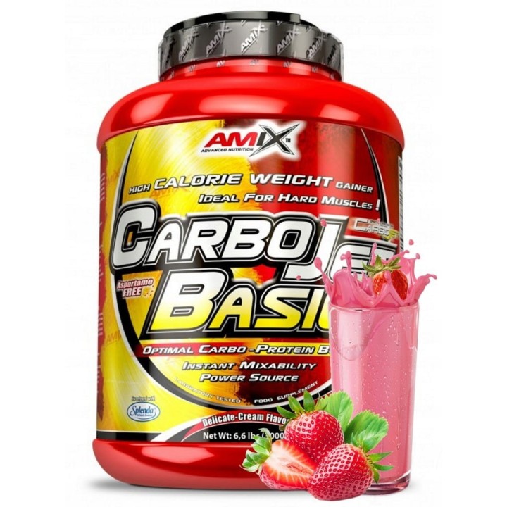 Amix CarboJet Basic 3000g Truskawka Gainer Masówka