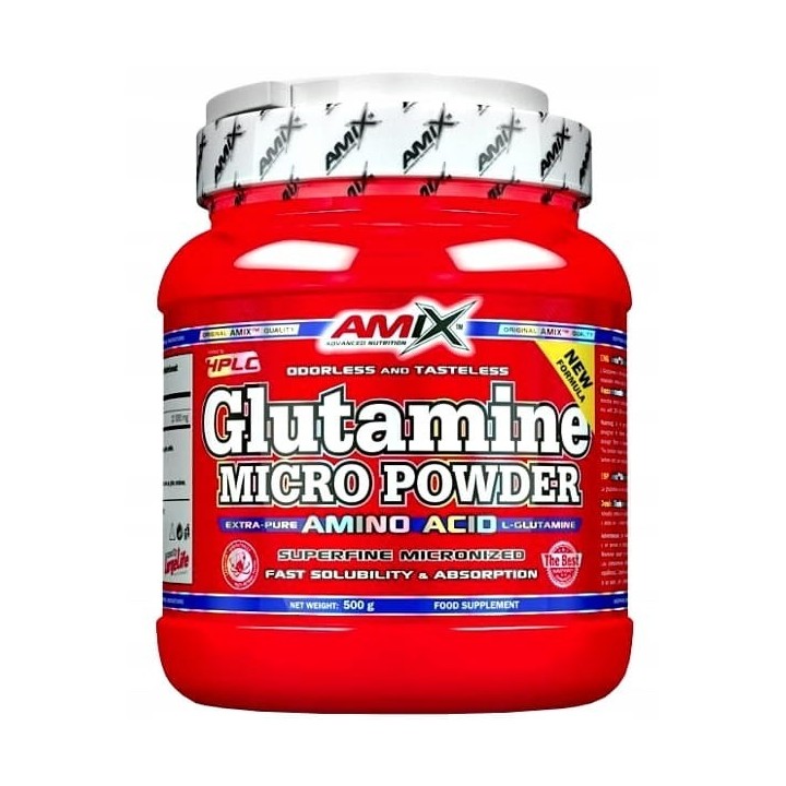 AMIX GLUTAMINE MICRO POWDER 500G AMINOKWASY AMINO
