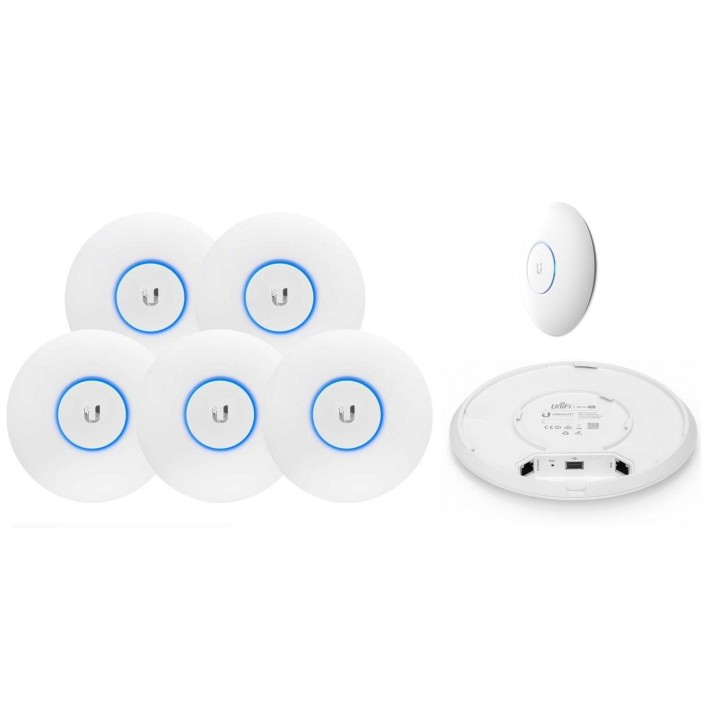 Access Point UBIQUITI UniFi UAP-AC-PRO AP AC1300 5GHz, N450 2,4GHz 122m 2x1GbE LAN 5-pack