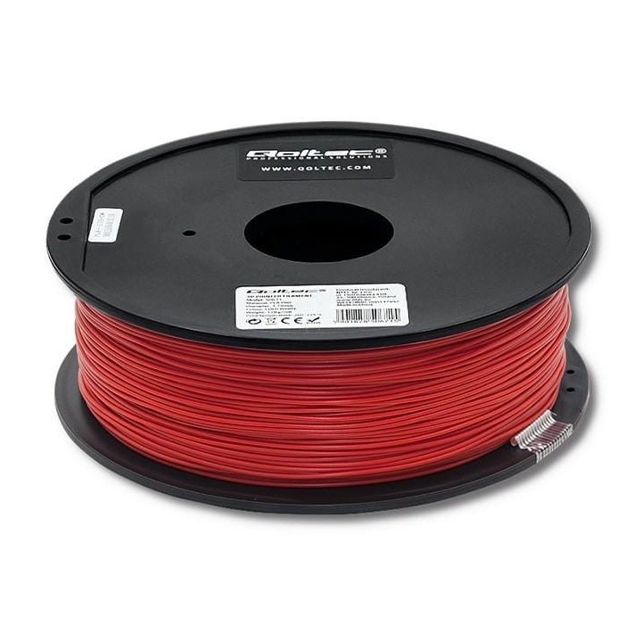 Filament Qoltec do druku 3D | PLA PRO | 1,75mm | 1kg | Red