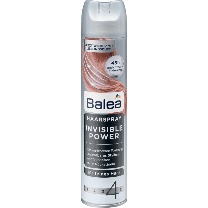 Balea Invisible Power 4 Lakier do Włosów 300 ml