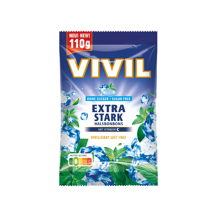 Vivil Extra Stark Cukierki bez Cukru 110 g