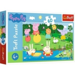 Puzzle 60 el. Wakacyjna zabawa. Peppa Pig Trefl