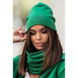 Bottega green czapka beanie smerfetka
