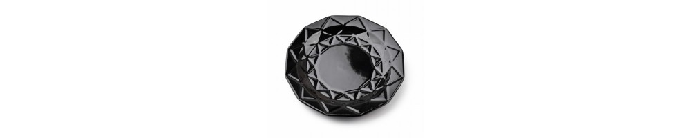 ADEL BLACK Talerz deserowy 19,5cm
