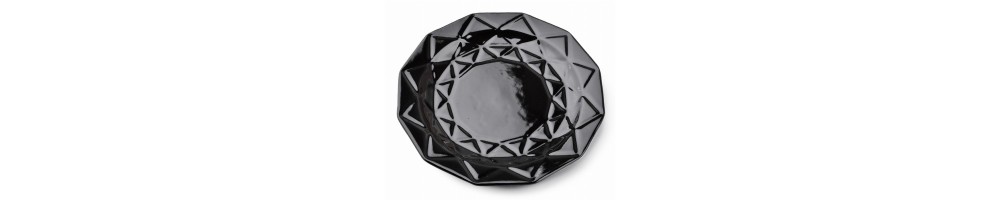 ADEL BLACK Talerz obiadowy 24cm