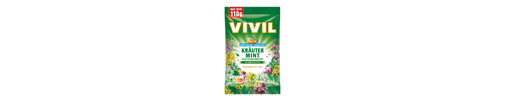 Vivil Krauter Mint Cukierki bez Cukru 110 g