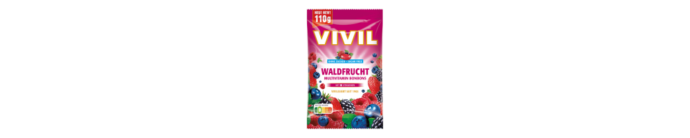 Vivil Waldfrucht Cukierki bez Cukru 110 g